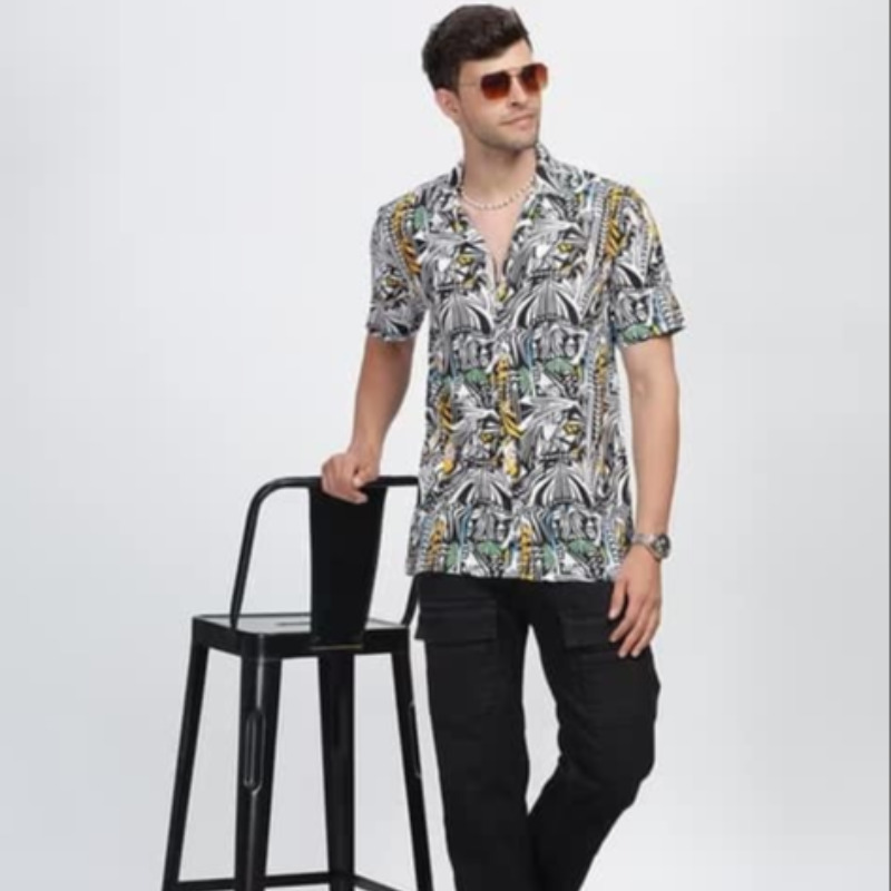BEACH MULTI FLORAL PATTERN SHIRT FOR MEN