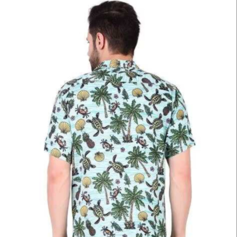 TROPICAL GREEN MODAL SHIRT FOR MEN