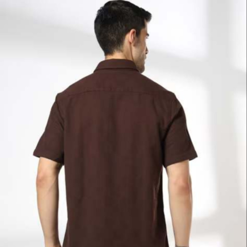 CASUAL BROWN MODAL SHIRT FOR MEN