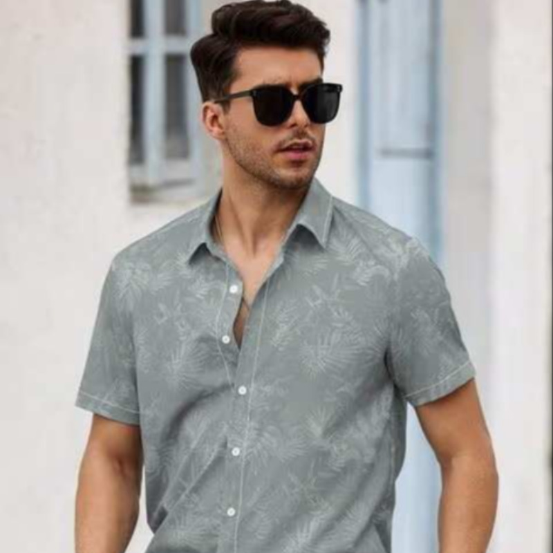 CASUAL GREY MODAL SHIRT FOR MEN