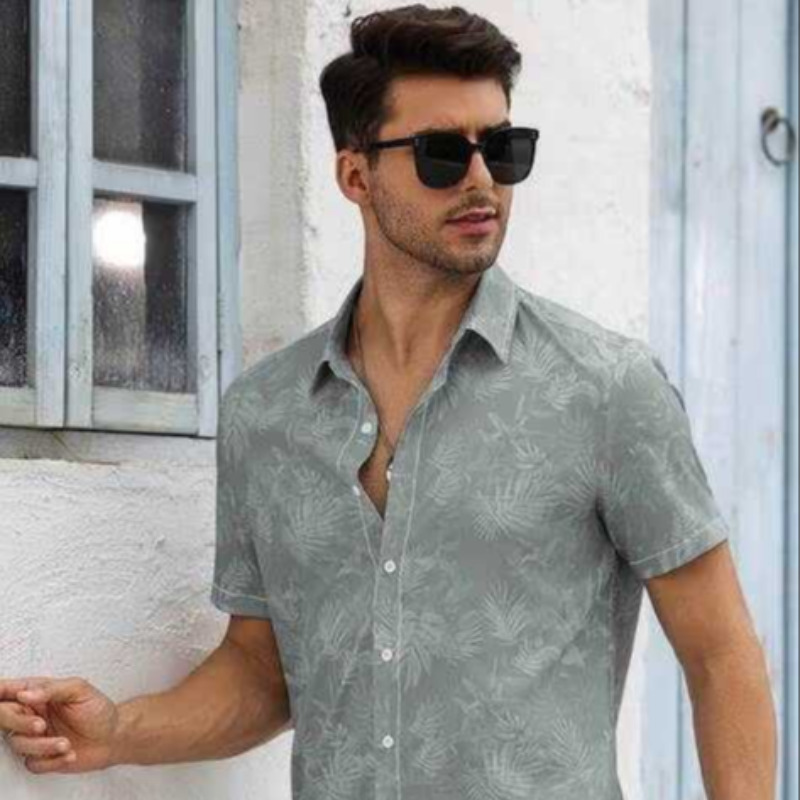 CASUAL GREY MODAL SHIRT FOR MEN