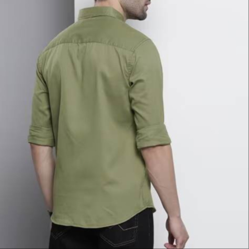 PALE GREEN FULL SLEEVE FORMAL SHIRT FOR MEN