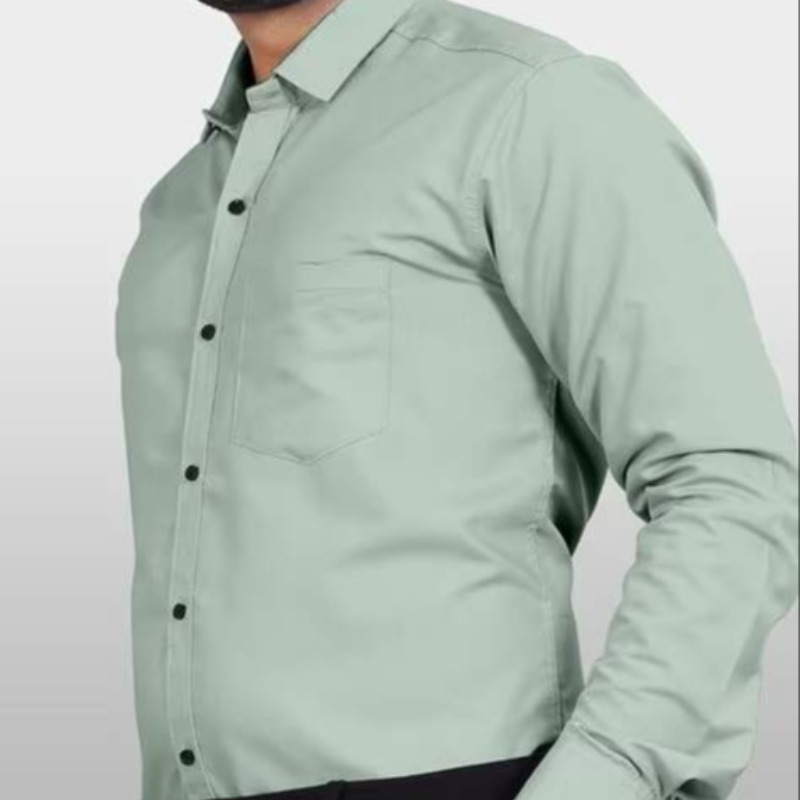 LYK GREEN FULL SLEEVE FORMAL SHIRT FOR MEN