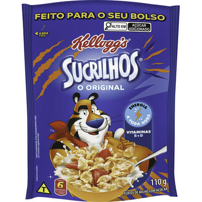 Cereal Matinal Sucrilhos Kellogg's Pacote com 110g