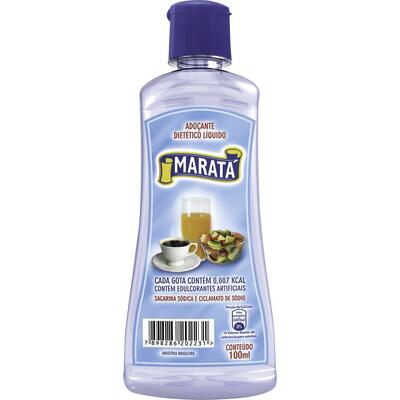Adoçante Líquido Maratá Sacarina Frasco com 100ml