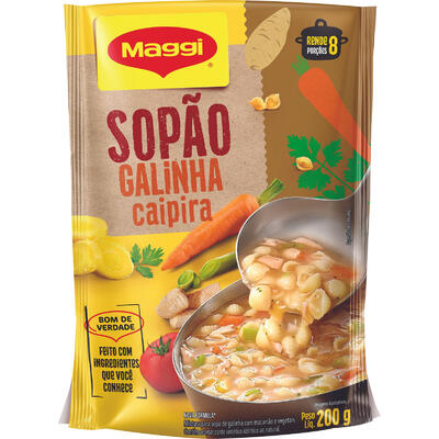 Sopão Maggi Galinha Caipira Pacote com 200g