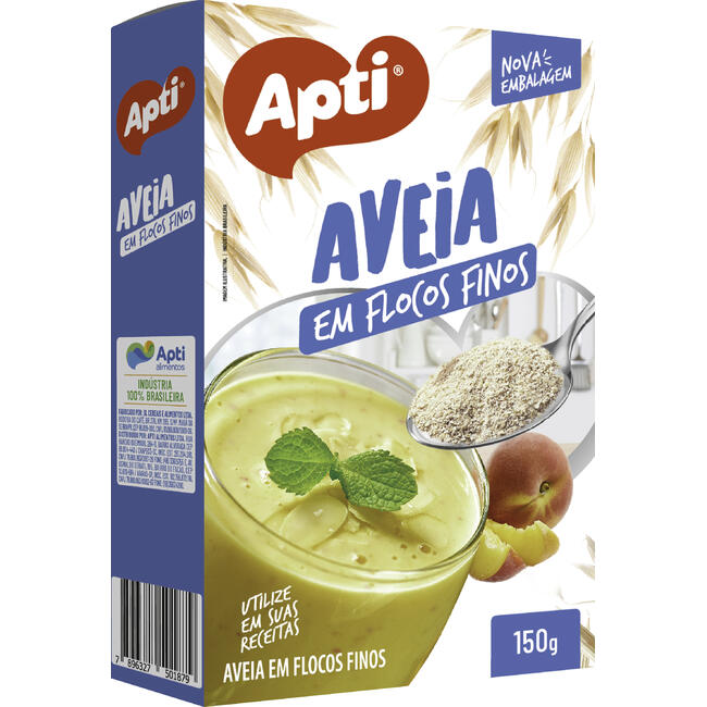Aveia Apti Flocos Finos Caixeta com 150g