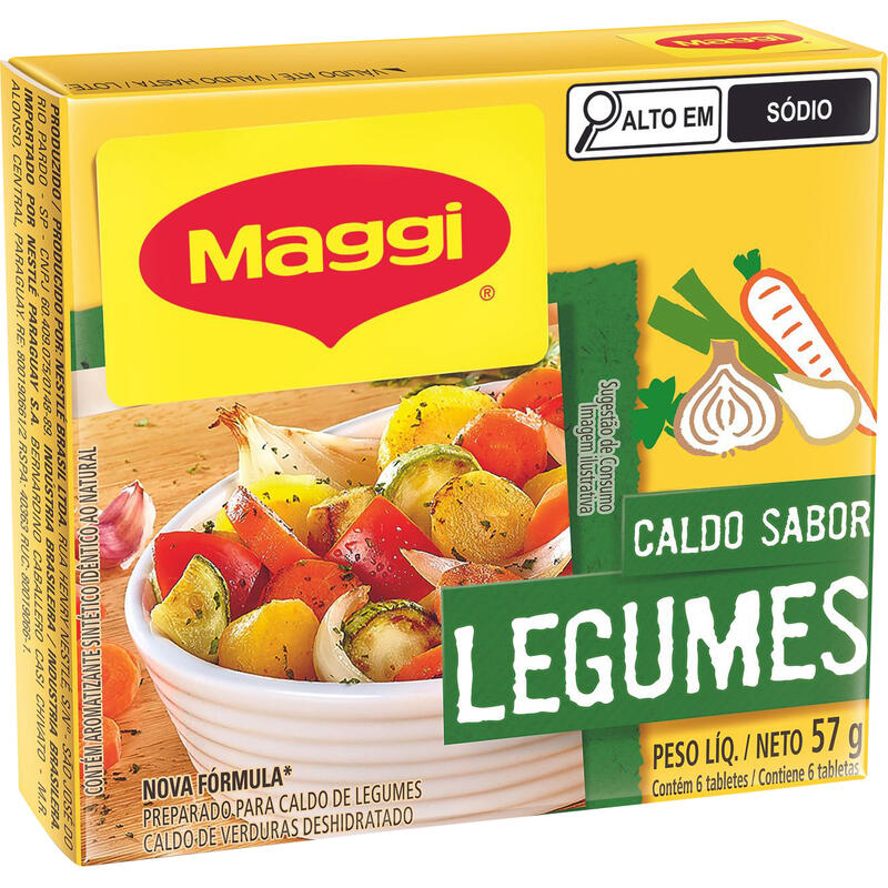 Caldo Maggi Legumes Caixeta com 57g