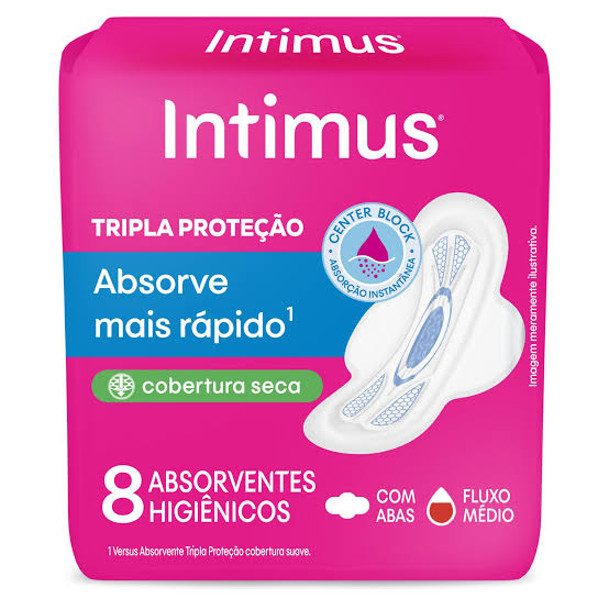 ABORVENTE-INTIMUS COM ABAS-COBERTURA SECA