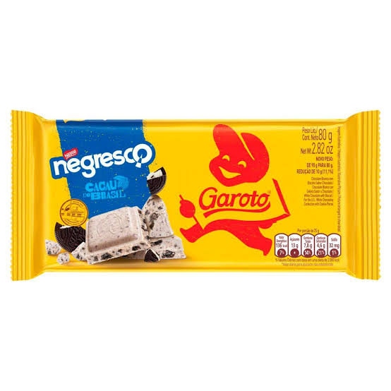 BARRA DE CHOCO-GAROTO-NEGRESCO-90G
