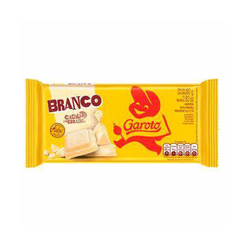 BARRA DE CHOCO-GAROTO BRANCO 80G