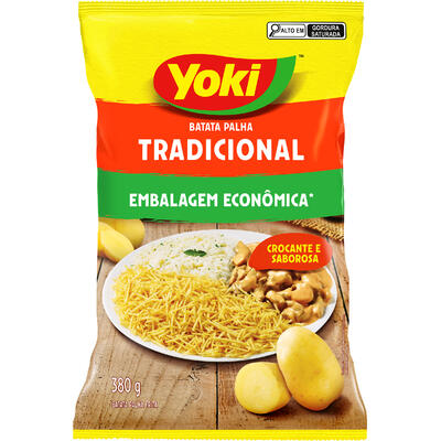 Batata Palha Yoki Tradicional Pacote com 380g