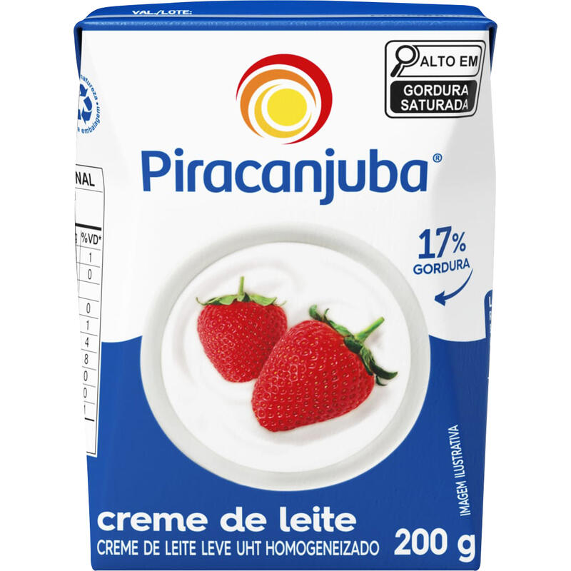 Creme de Leite Piracanjuba TP com 200g