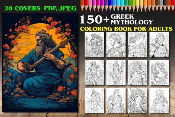 Myths and Legends: Coloring Pages with Gods and Heroes