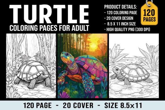 Adult Turtle Coloring Book Preview