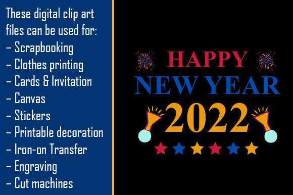 New Year 2022 Coloring Design
