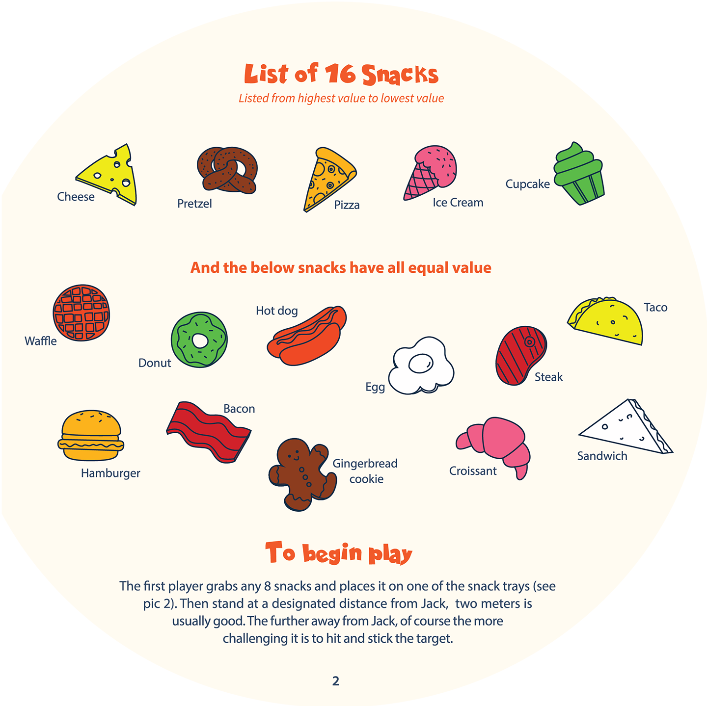 Smack the Snack on Jack instruction page 3