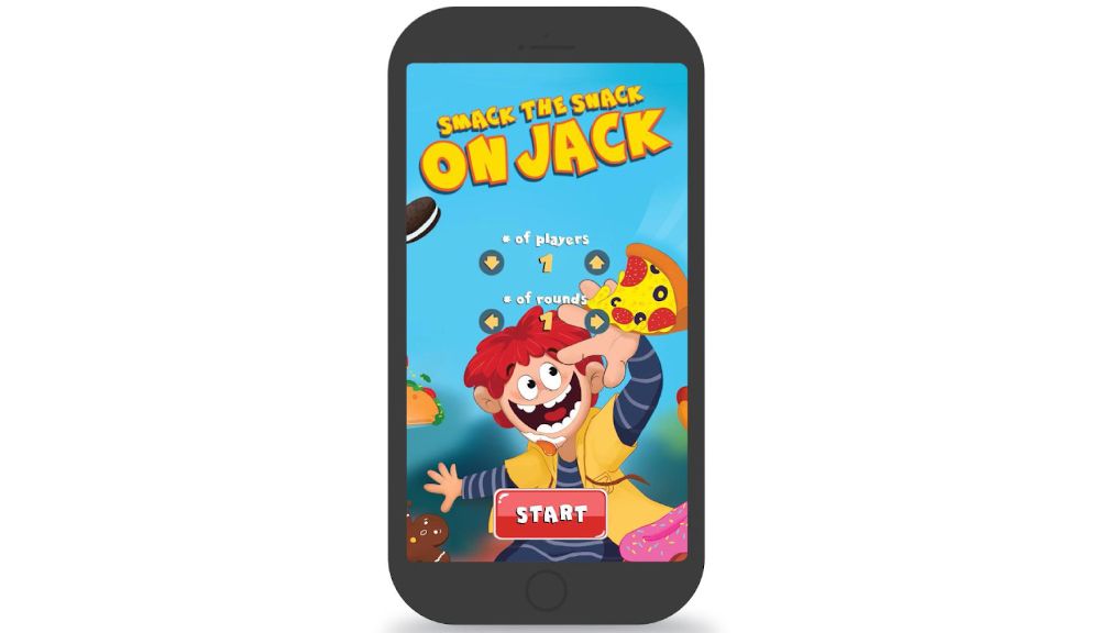 Smack the snack on Jack comes with a timer app to make your game more challenging