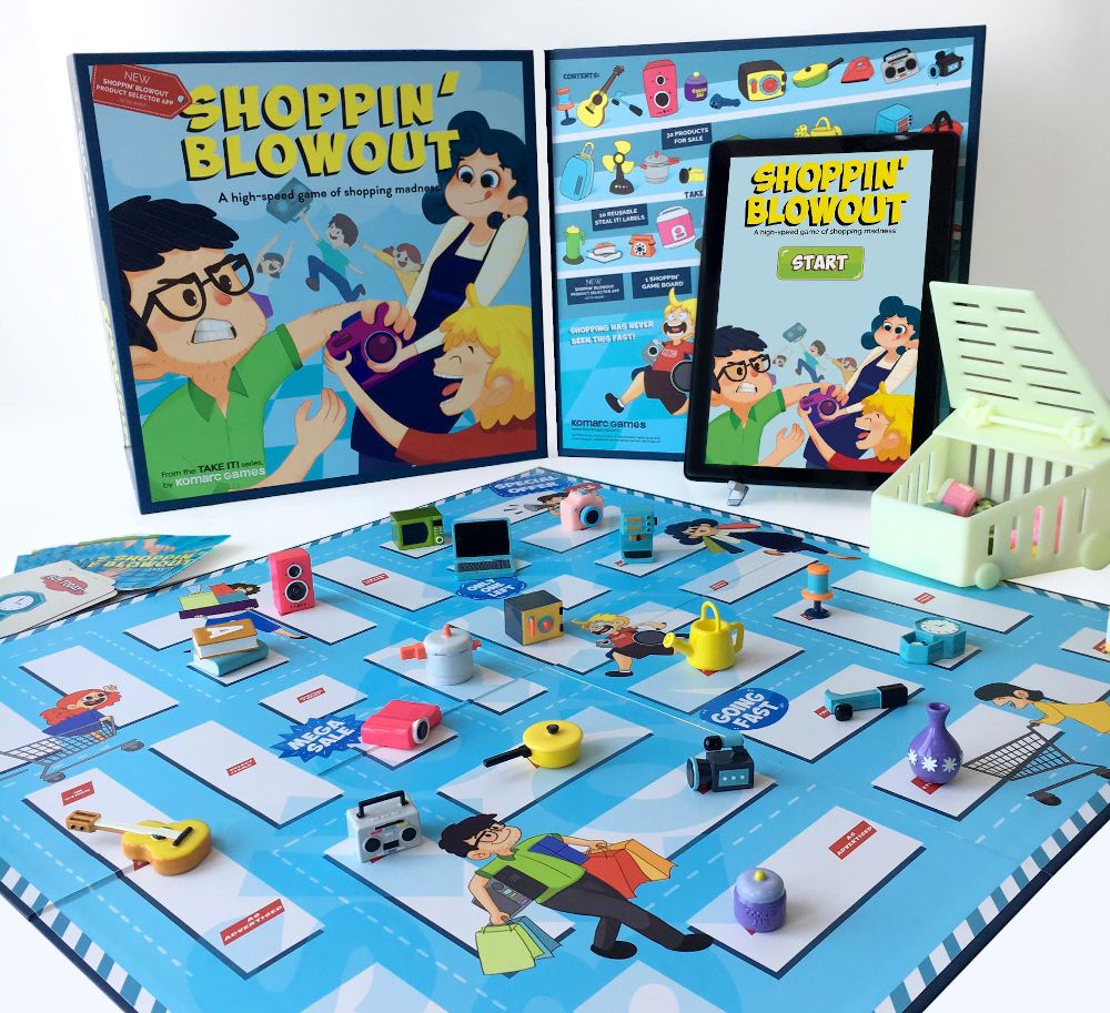 Shoppin blowout by Komarc is a high-speed boardgame