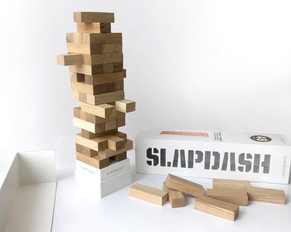 Slapdash by Komarc Games has a clever artistic packaging