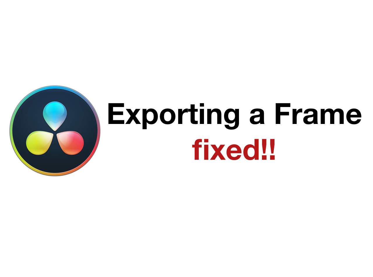 (Explained) Exporting Frame in Davinci Resolve