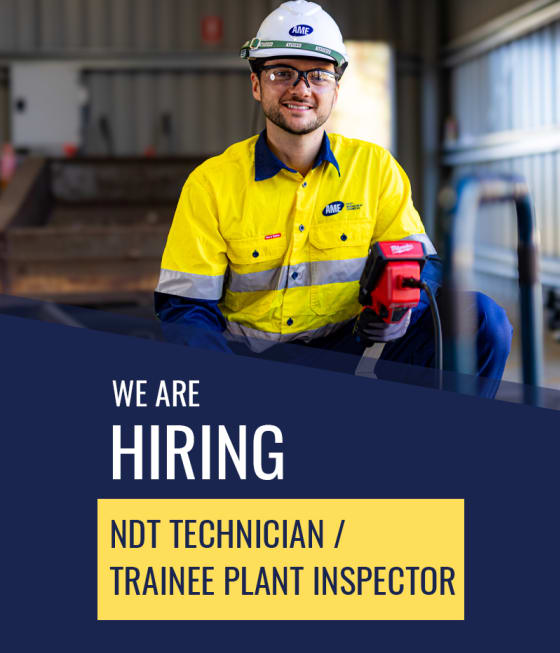 NDT Technician - Trainee Plant Inspector Job Perth