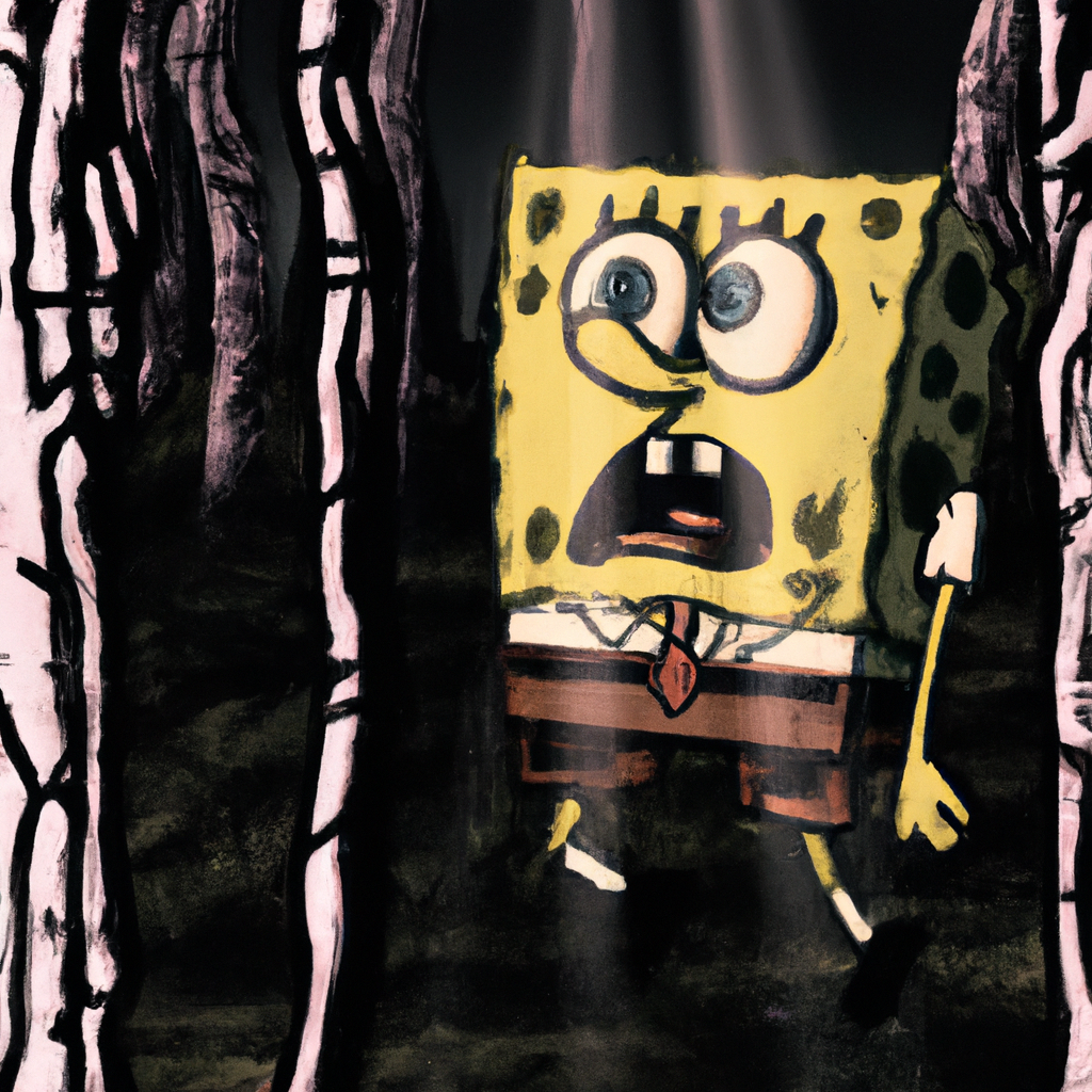 Spongebob Squarepants in the Blair Witch Project