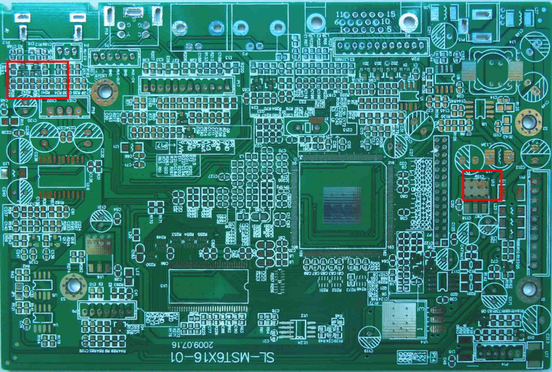 example of ic board with defects