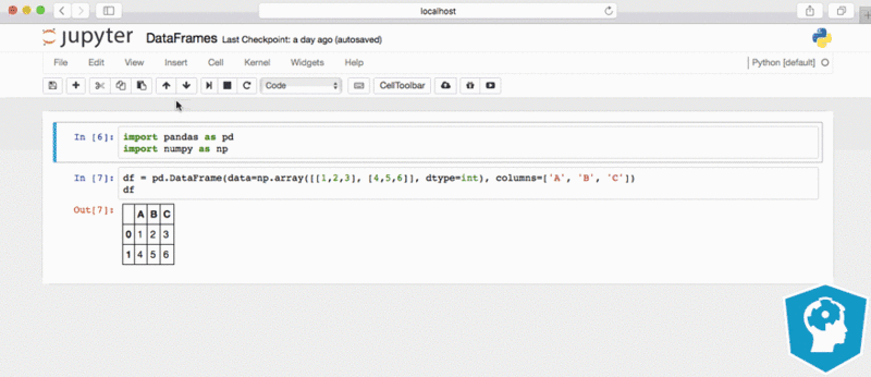 jupyter notebook in action