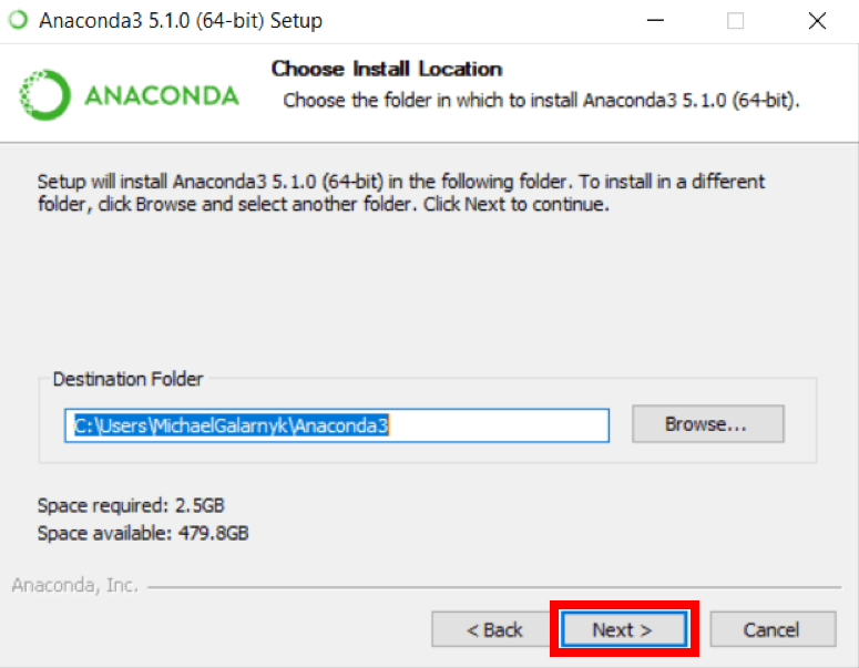 Tutorial de instalação do Anaconda no Windows