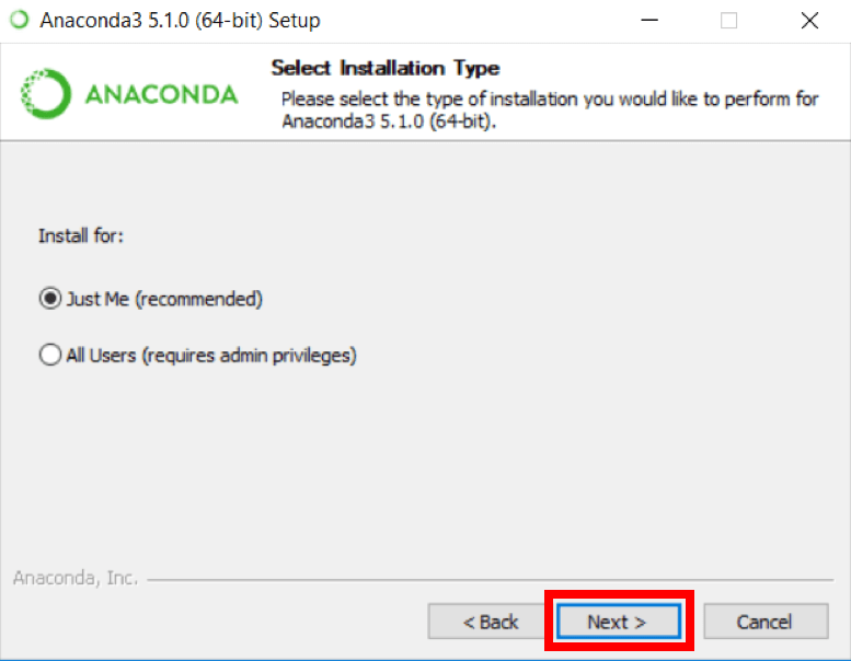 anaconda navigator install windows