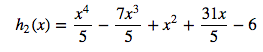 function representing red curve