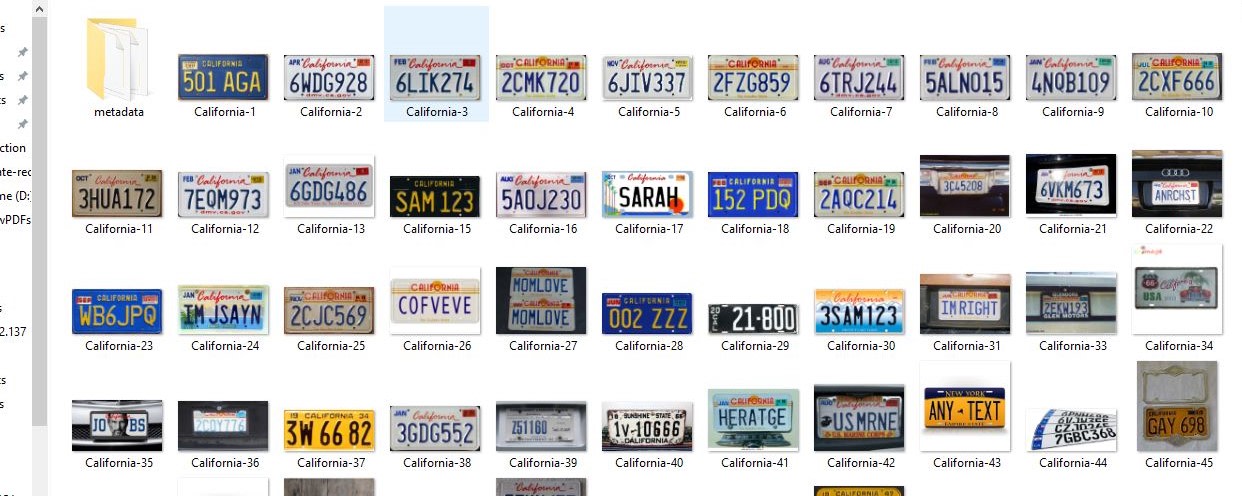 car number plates