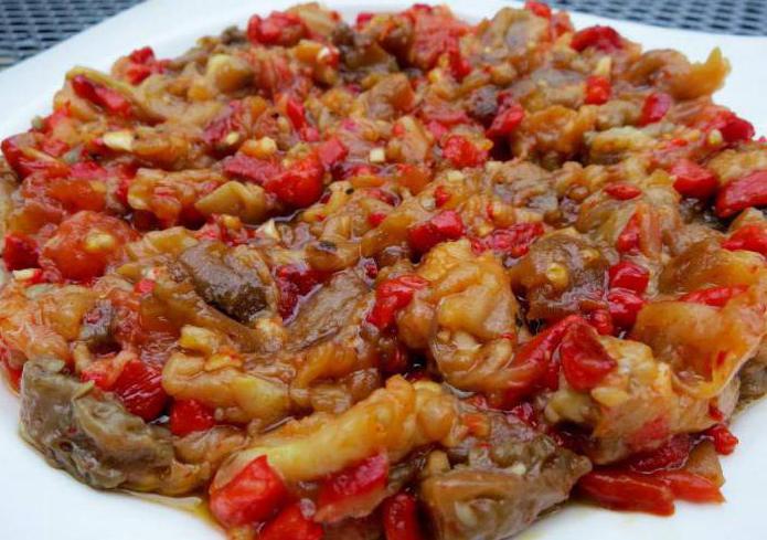 салат манжо из баклажанов на зиму
