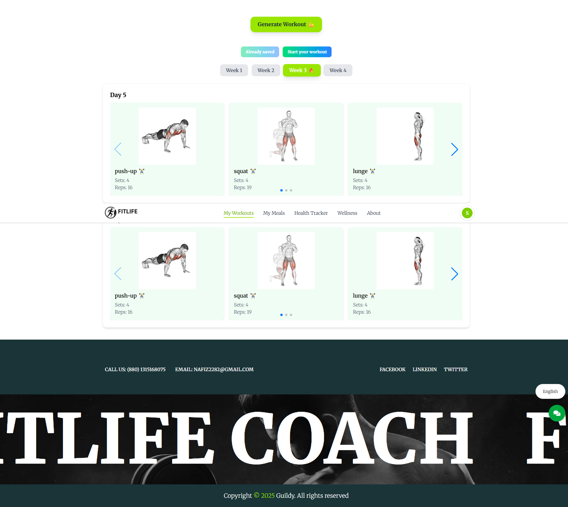 FitLife AI Coach – Smart Fitness & Wellness Companion - Showcase image 1