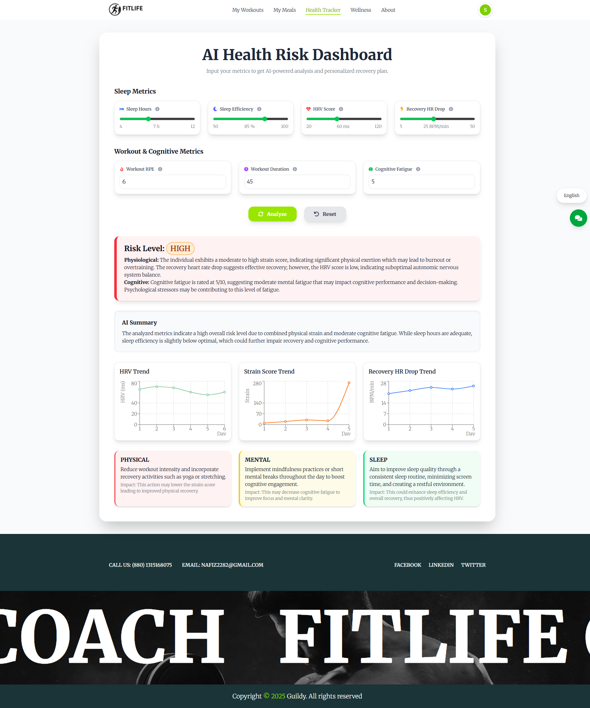 FitLife AI Coach – Smart Fitness & Wellness Companion - Showcase image 1