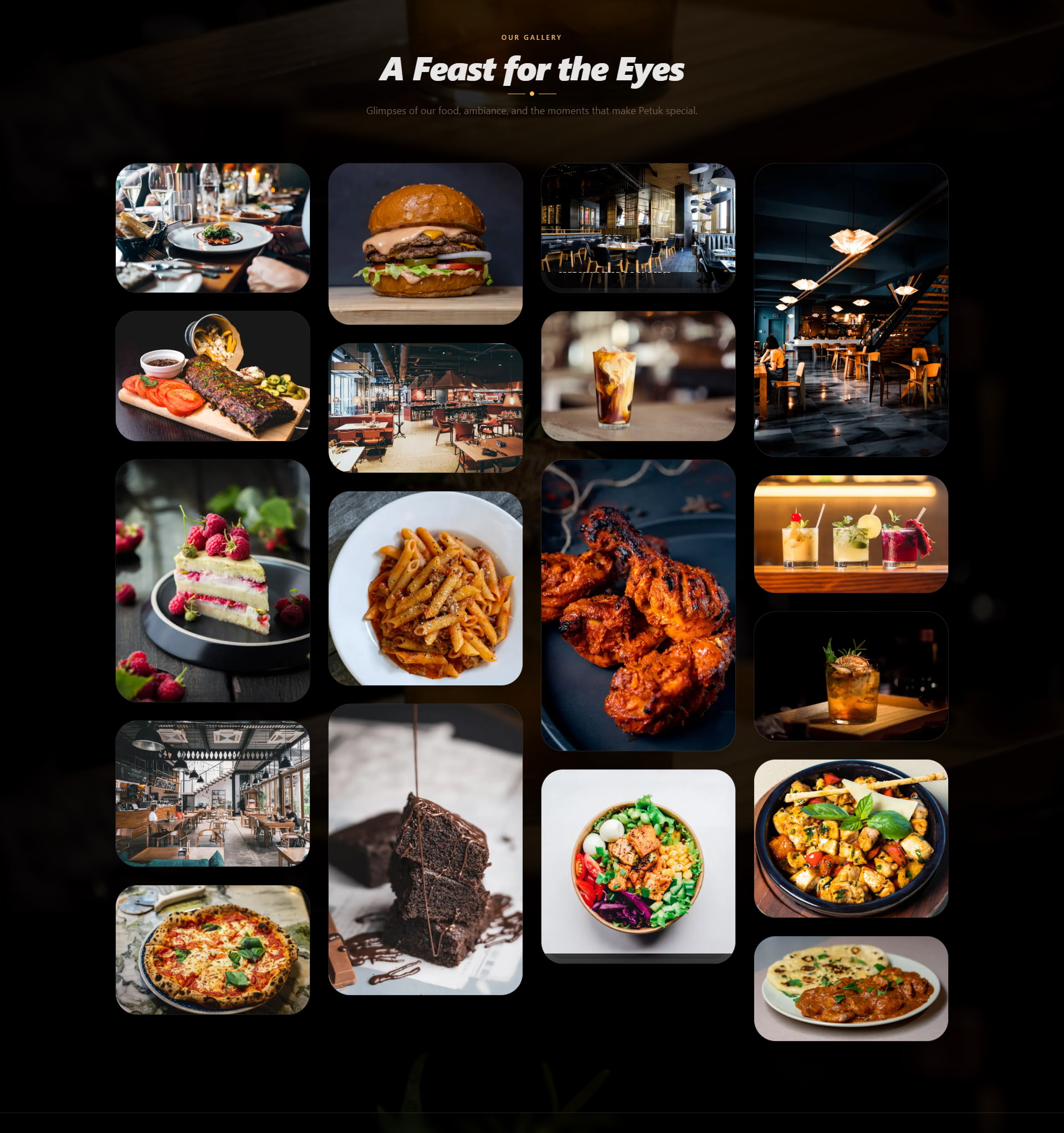 Petuk Restaurant Website – Delicious Food & Dining Experience - Showcase image 1