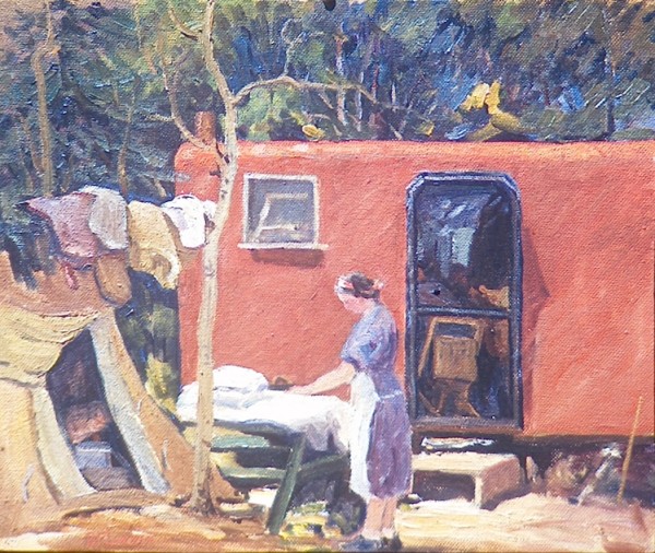 Red Trailer House