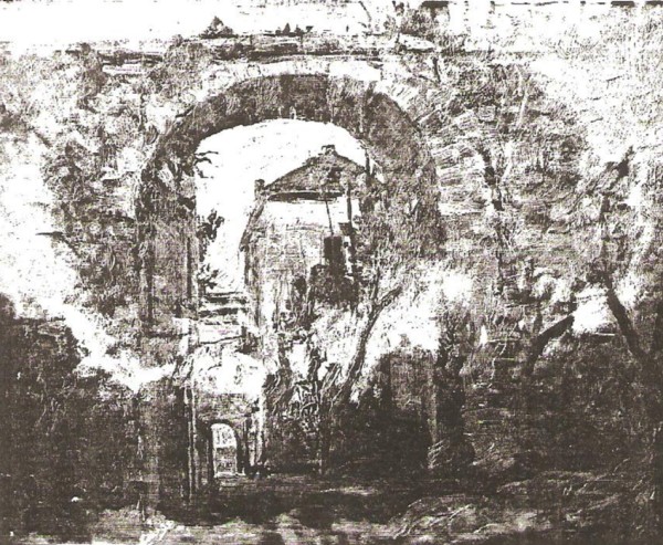 Gateway in Old Roman Wall