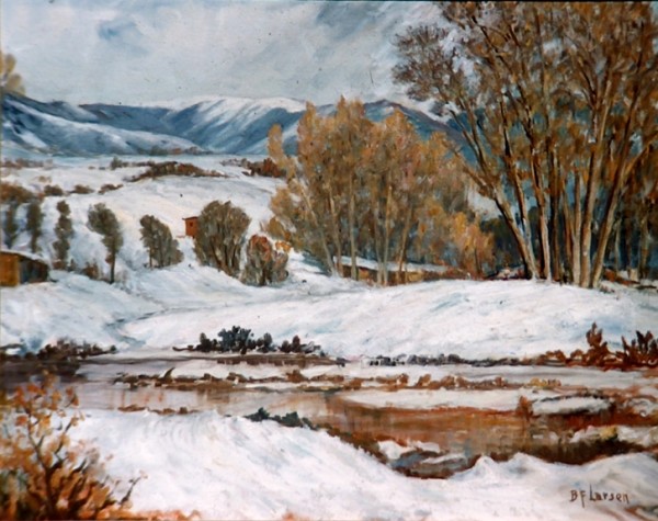 Provo River in Winter
