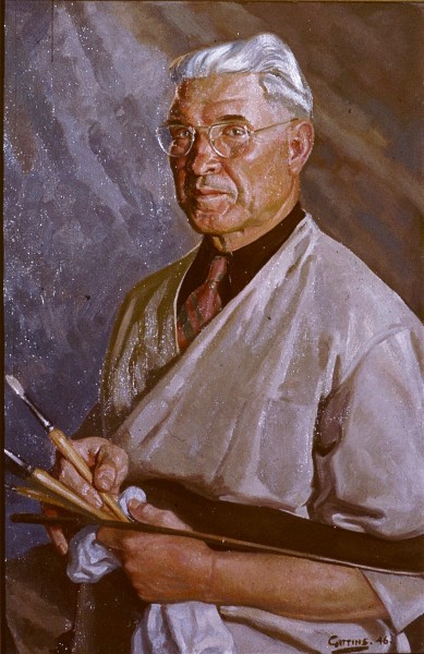 BF Larsen Portrait painted by Alvin Getlens
