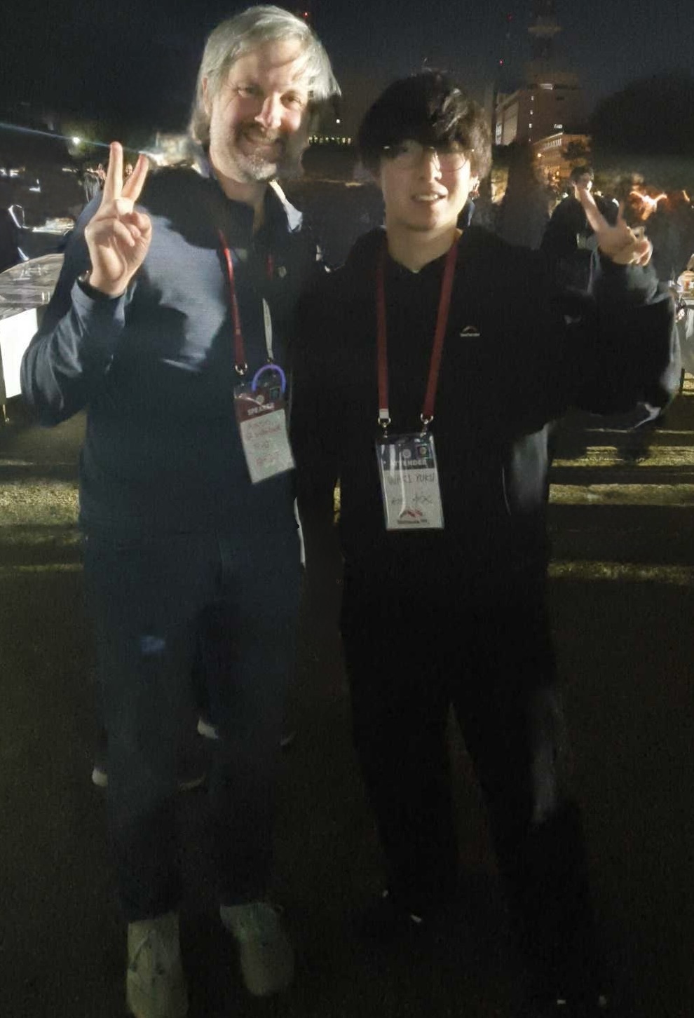 Aaronさんとのツーショット