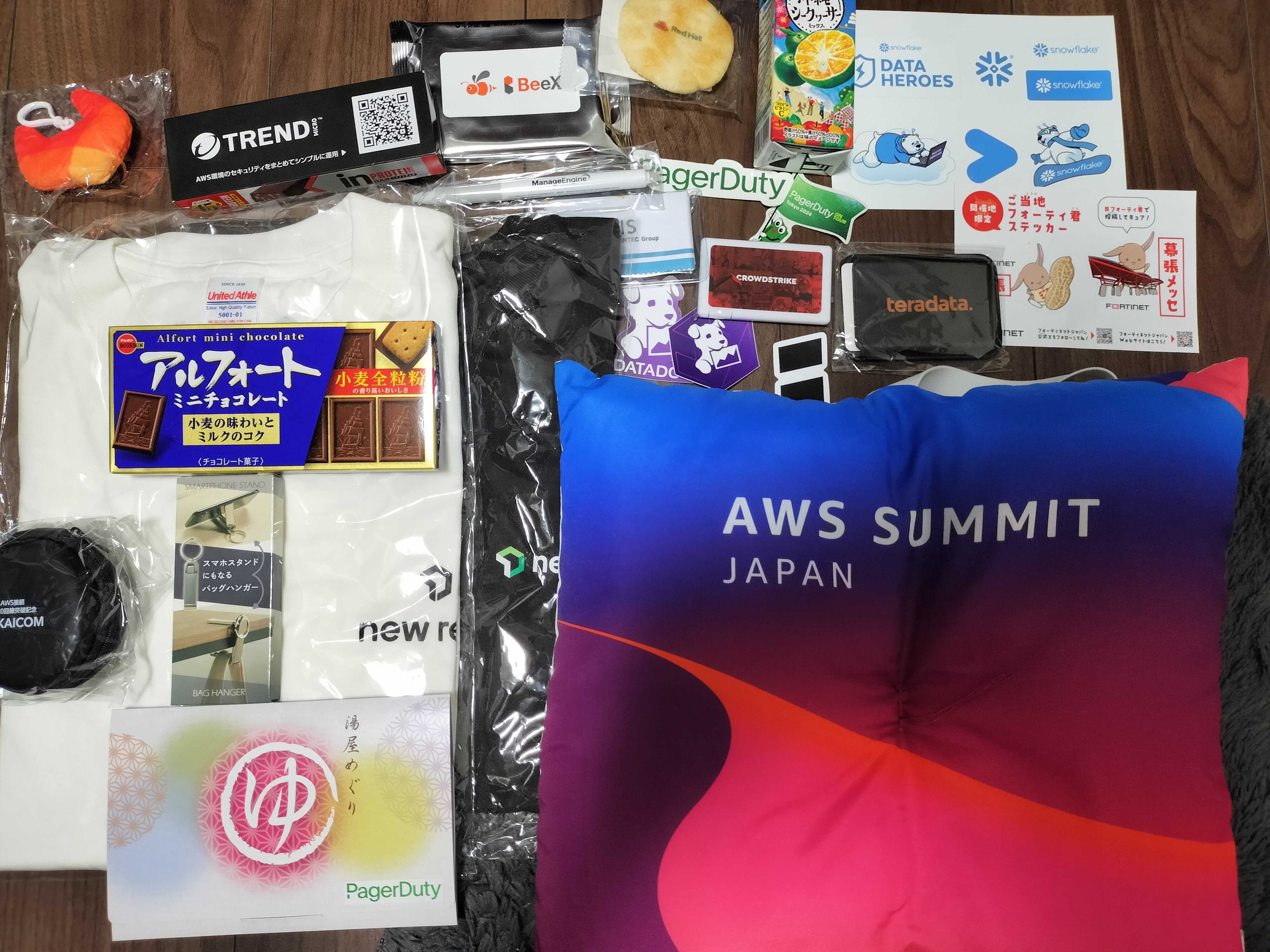企業ブースのノベルティ