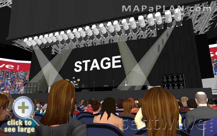 The O2 Arena London seating plan Block Block A3 Row L Good seats view
