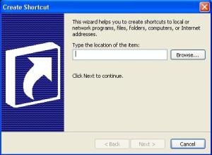 create shortcut c1 Create new shortcut