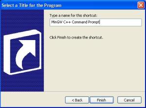 create shortcut c3 Rename shorcut to a Proper name