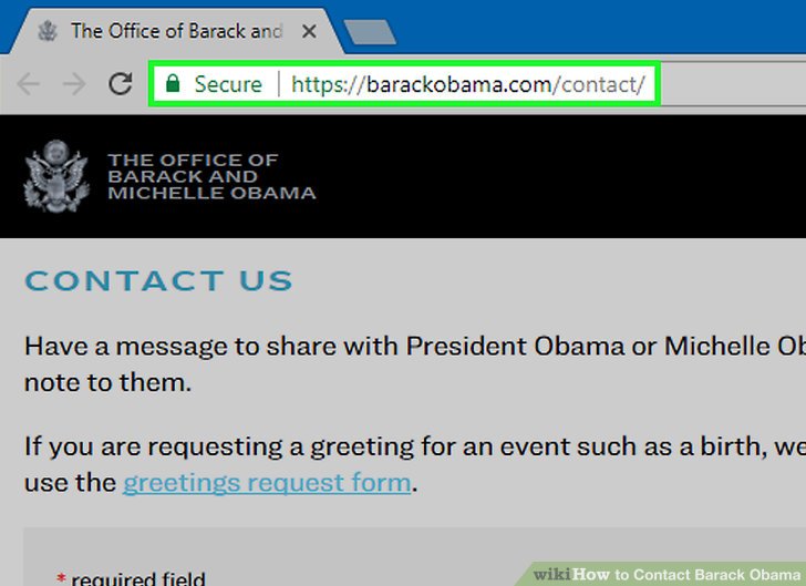Image titled Contact Barack Obama Step 1