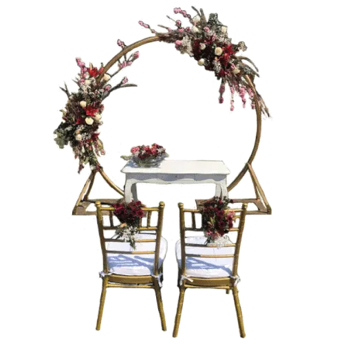 Arco floral redondo