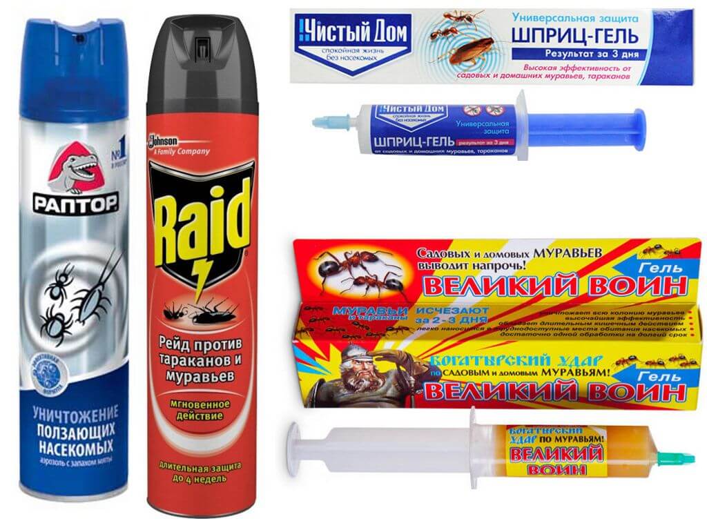 Гели и аэрозоли от насекомых