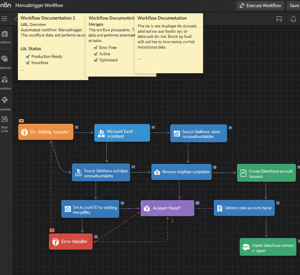 Microsoft Excel to Salesforce Data Sync (Manual Trigger Workflow)